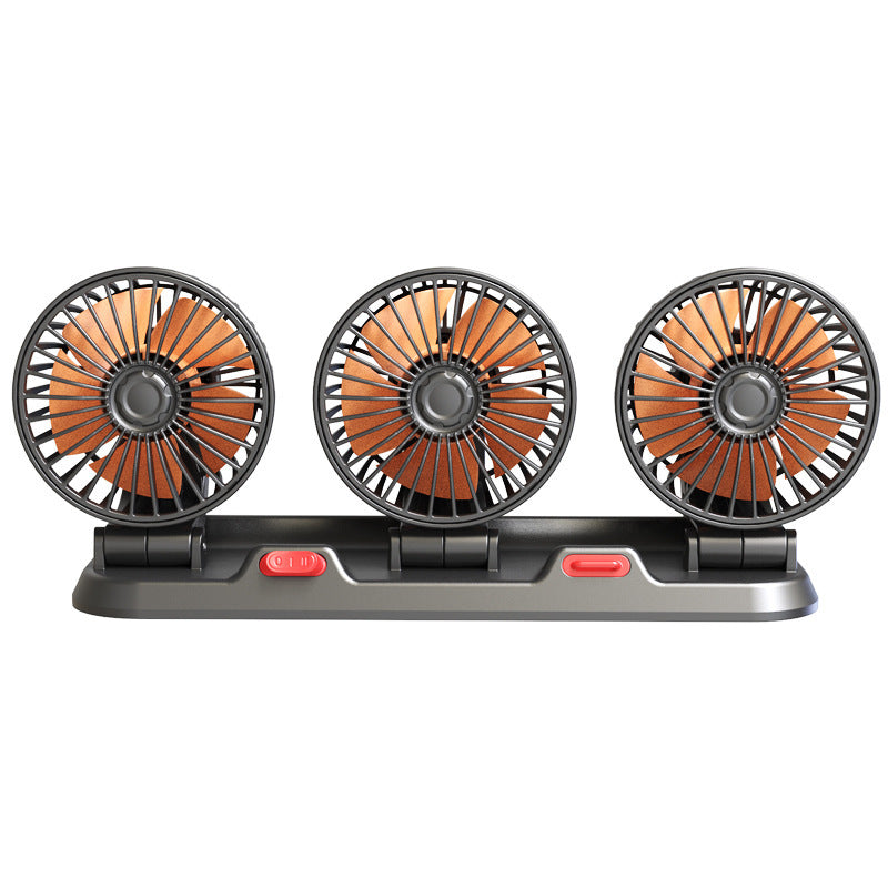 Sakerplus Portable 3-Head Car Cooling Fan