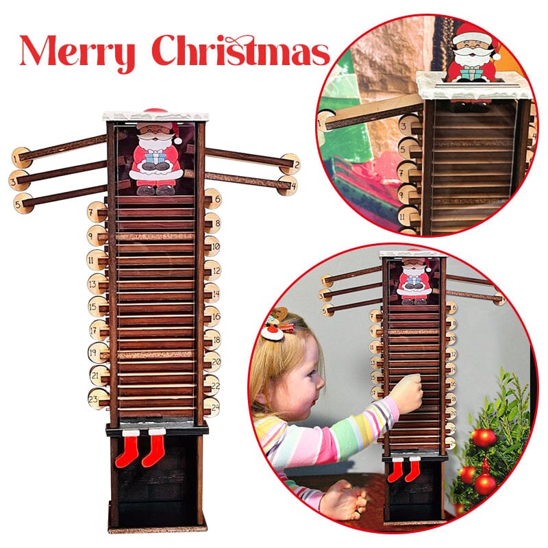 SAKER® Santa Down the Chimney Countdown Advent Calendar