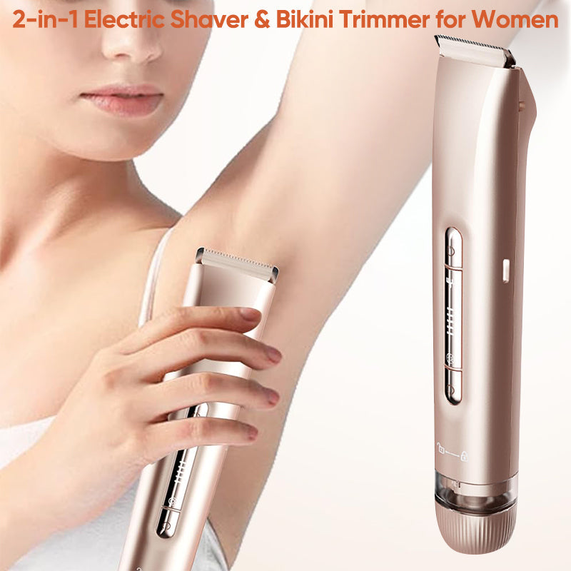 Sakerplus 2-in-1 Waterproof Bikini Trimmer