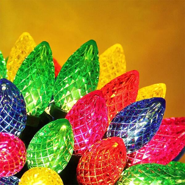 C6 Bulbs Strawberry Christmas String Lights