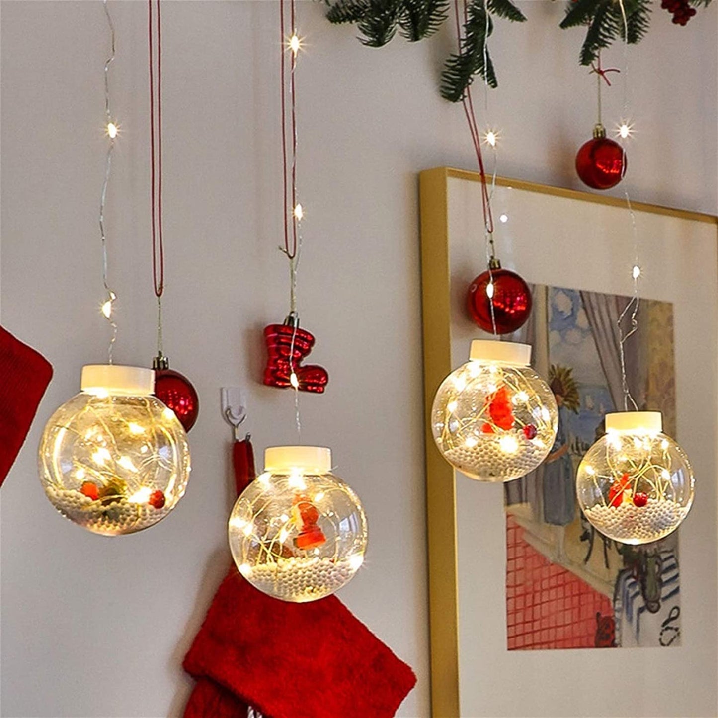 Christmas Wishing Ball Curtain Lights