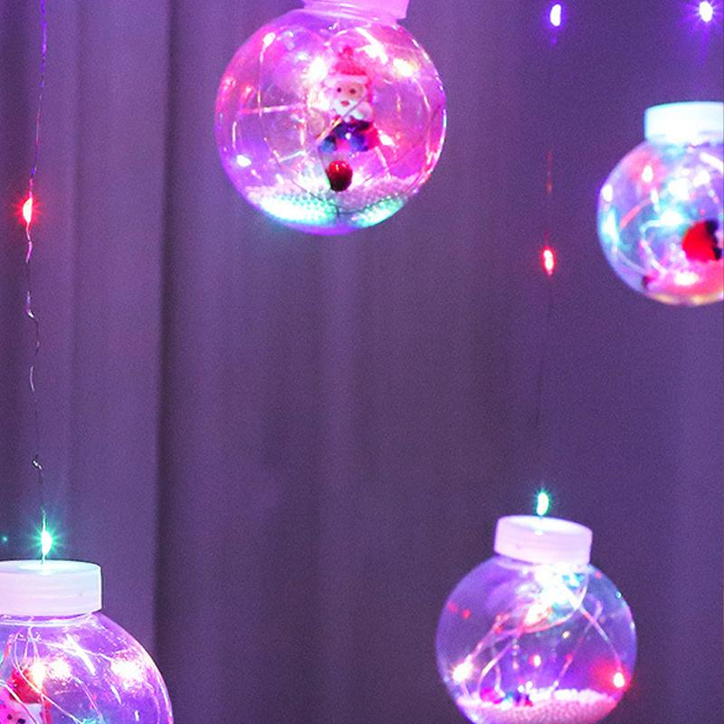 Christmas Wishing Ball Curtain Lights