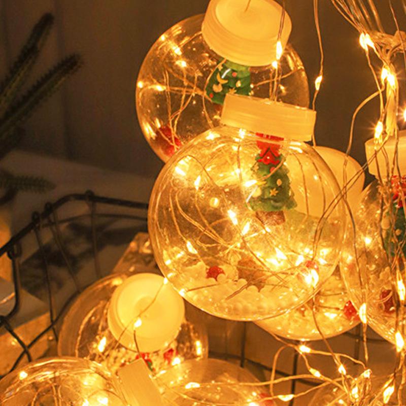 Christmas Wishing Ball Curtain Lights