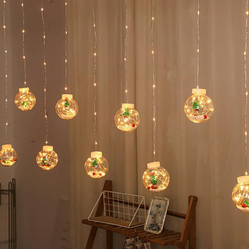 Christmas Wishing Ball Curtain Lights
