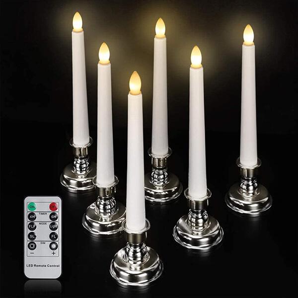 Flameless Ivory Window Candles