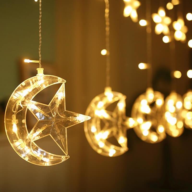 Moon Star LED Curtain String Light