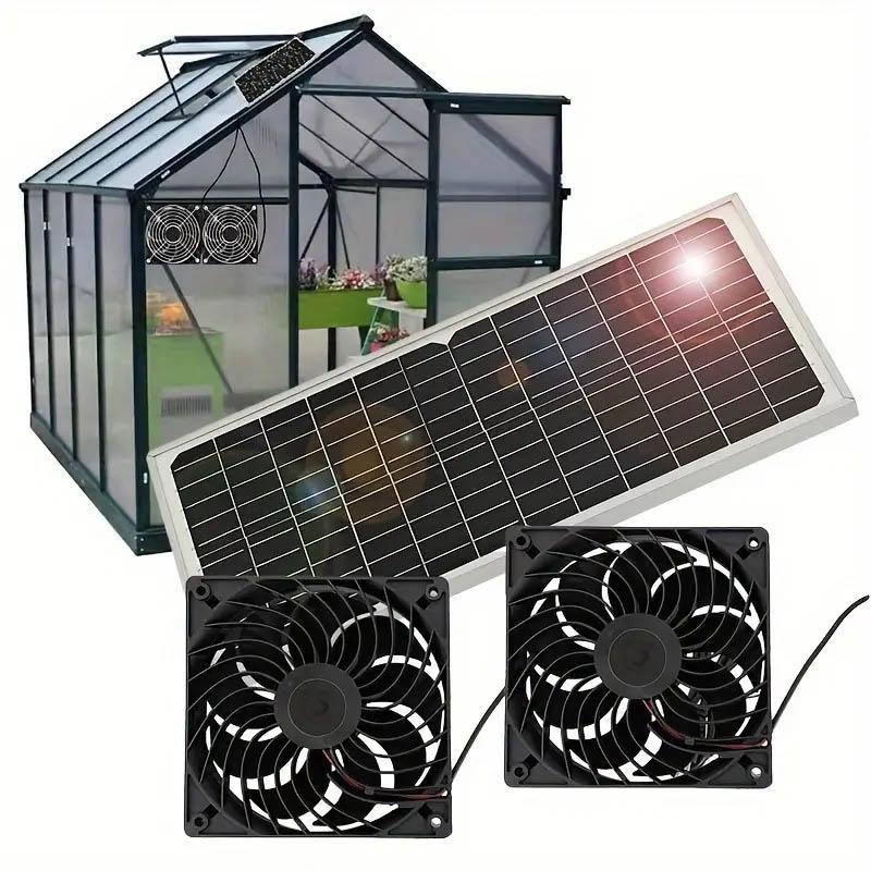Sakerplus Solar Powered Fan for Chicken Coop