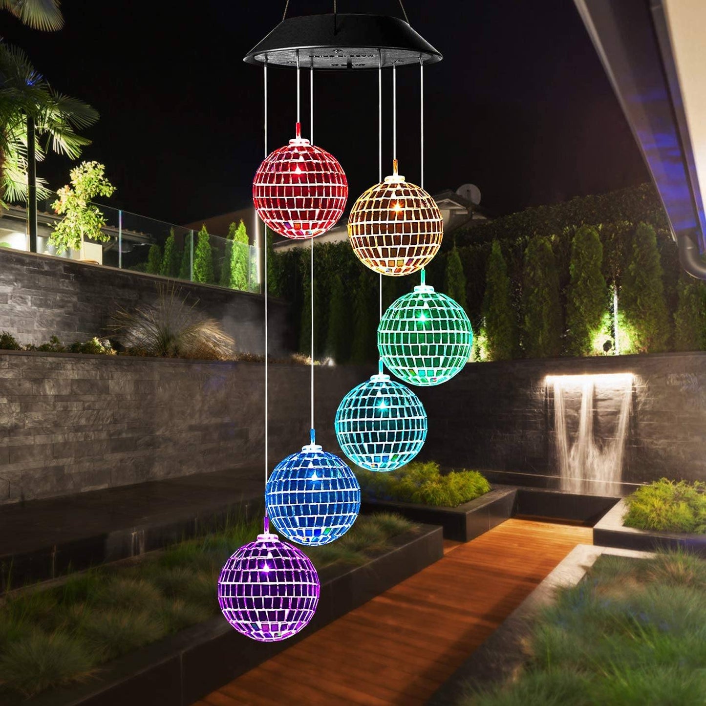 Disco Mirror Ball Solar Light