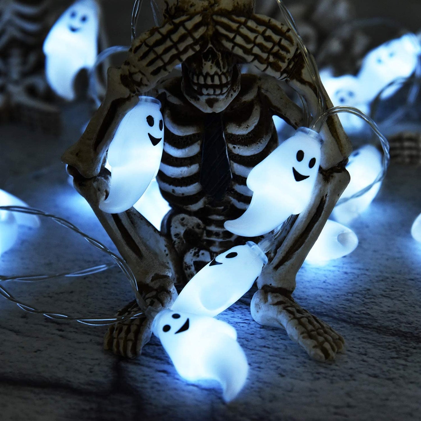 Solar 30 LED Cute Ghost Lights