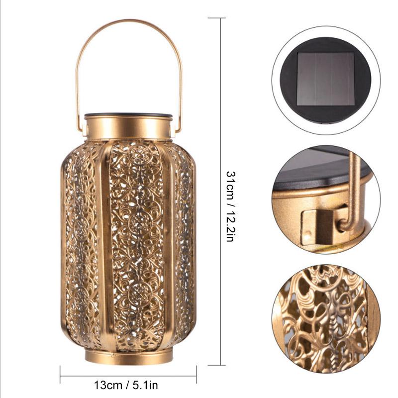 Solar Carved Hollow Garden Light