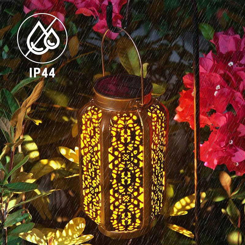 Solar Carved Hollow Garden Light
