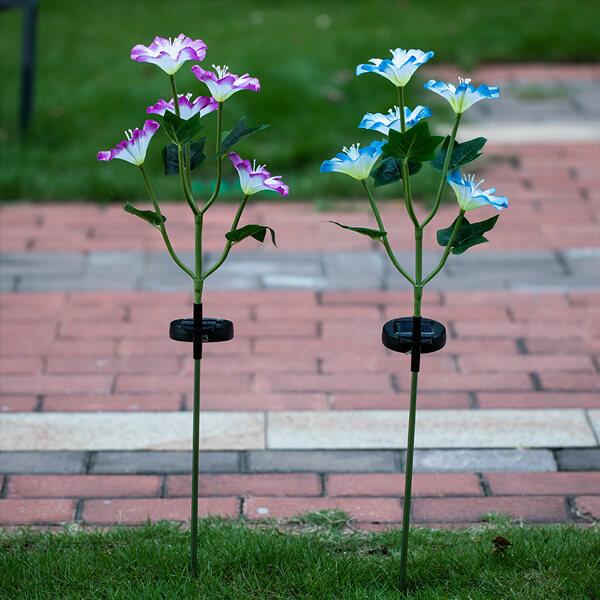 Solar Morning Glory Lawn Light