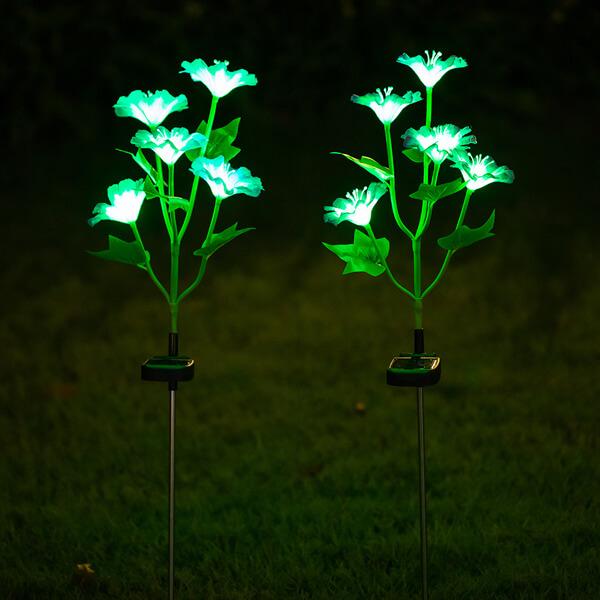 Solar Morning Glory Lawn Light