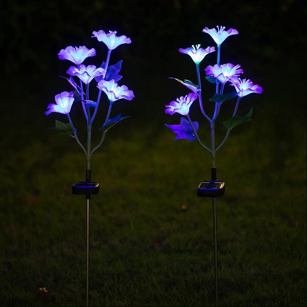 Solar Morning Glory Lawn Light