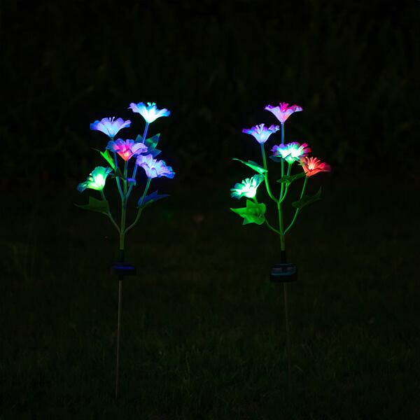 Solar Morning Glory Lawn Light