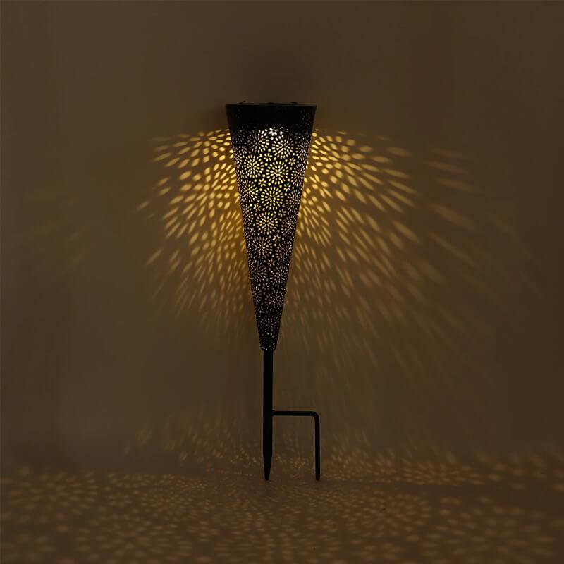 Solar Powered LED Garden Hollowed Light (2Pcs)