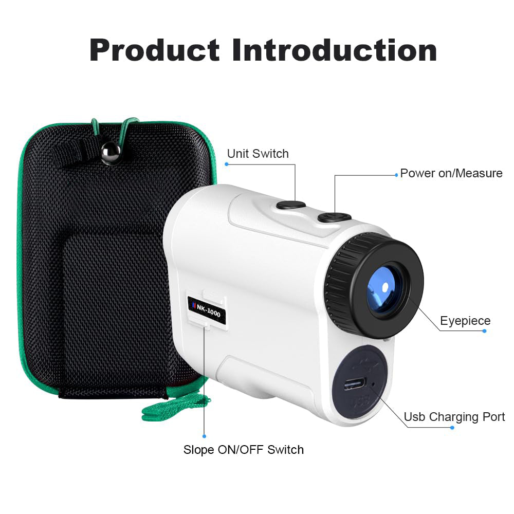 Sakerplus Golf Rangefinder with Slope and Pin Lock Vibration