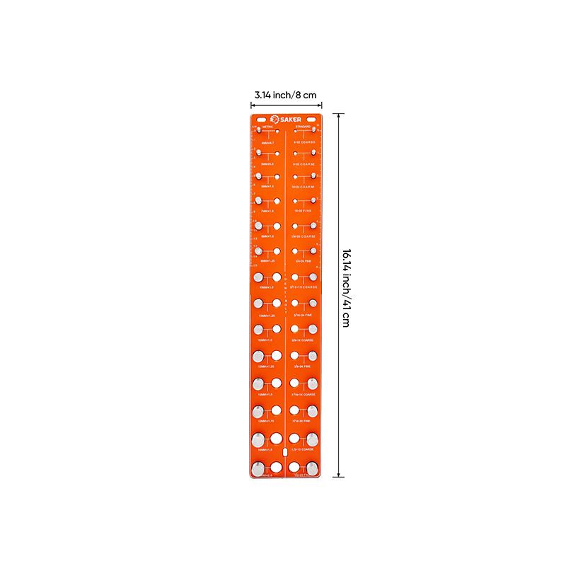 Universal Thread Identifier Tool - SAKER® Nut and Bolt Thread Checker