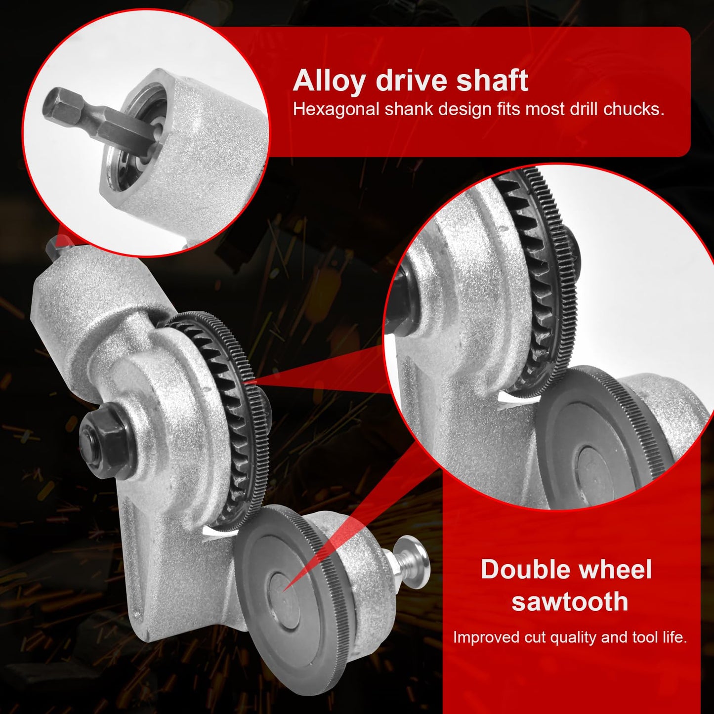 Sakerplus Electric Drill Plate Cutter