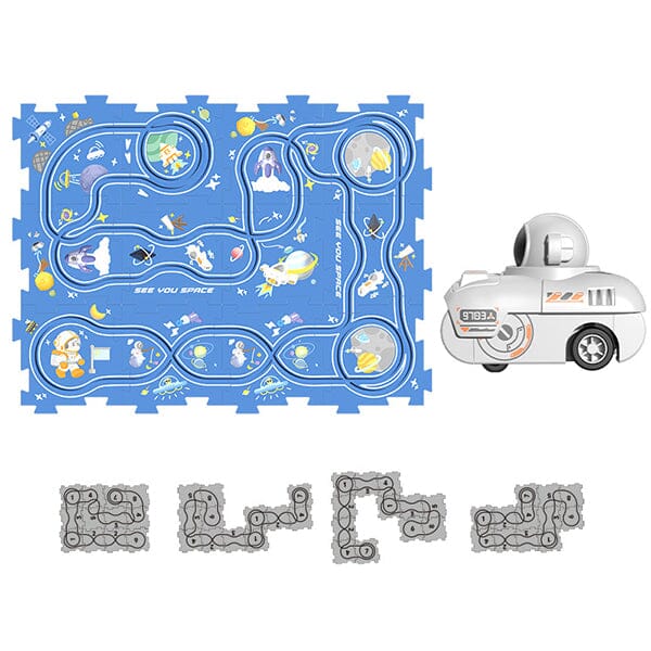 Sank DIY Puzzle Tracks with Vehicles