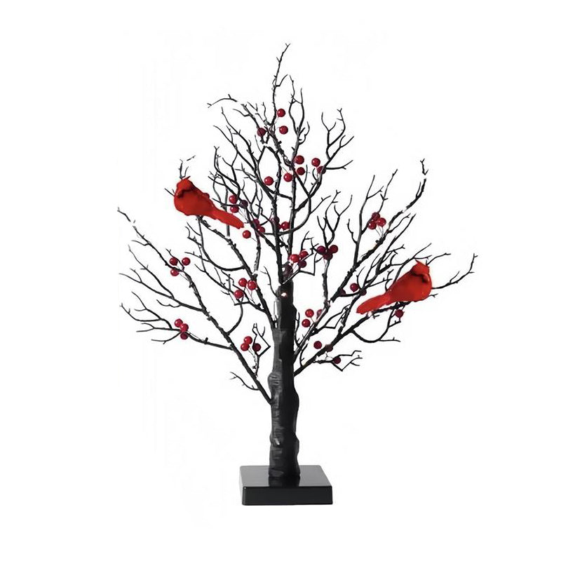 Sakerplus Vintage Glowing Tree With Cardinals Lamp