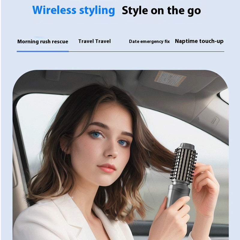 Sakerplus® Portable 3-in-1 Cordless Curling Brush