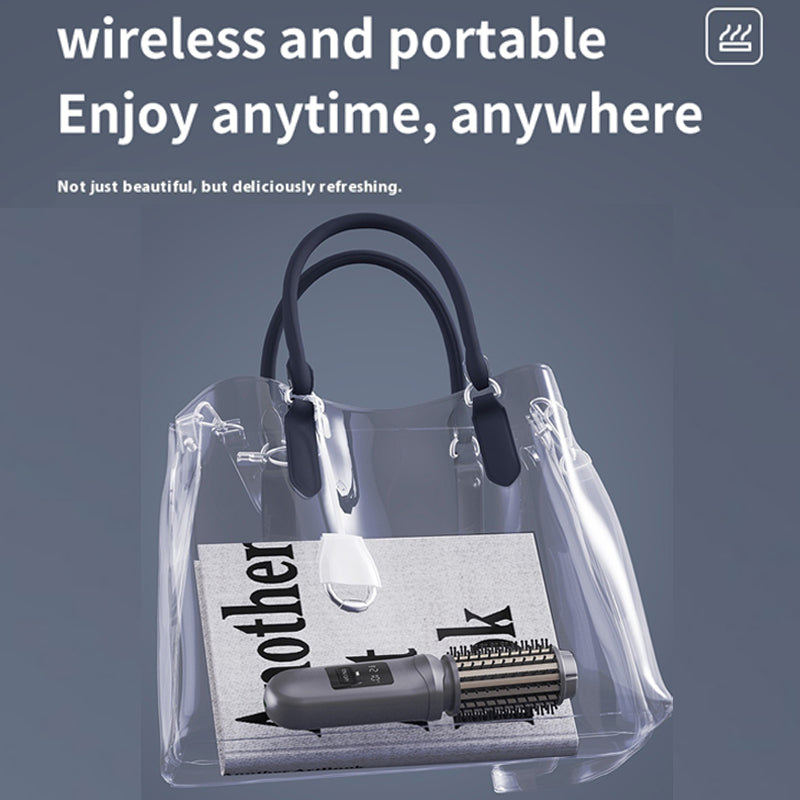 Sakerplus® Portable 3-in-1 Cordless Curling Brush