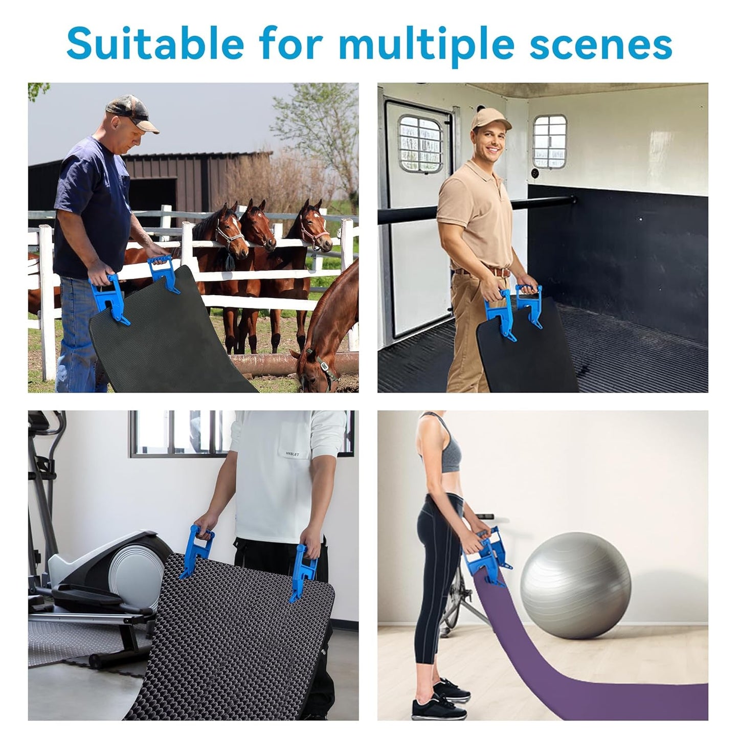 Sakerplus Heavy Duty Mat Movers Pair