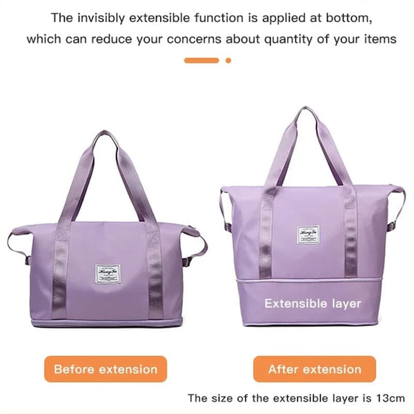 Sakerplus® High-capacity Double-layer Wet Separation Travelling Bag