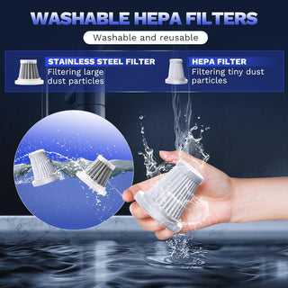 Sakerplus Slim Cordless Handheld Car Vacuum