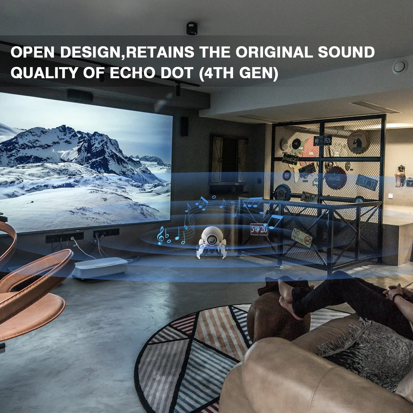 Sakerplus Robot Speaker Stand Holder