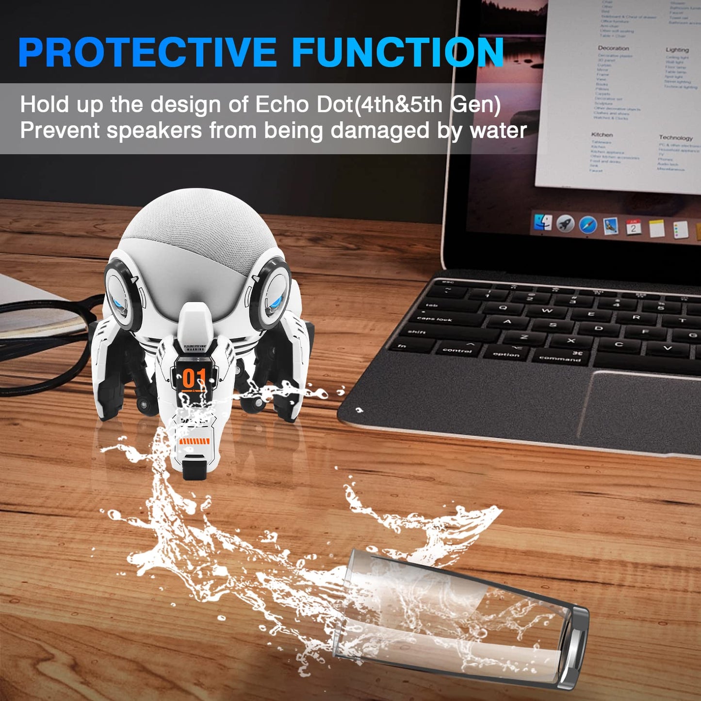 Sakerplus Robot Speaker Stand Holder