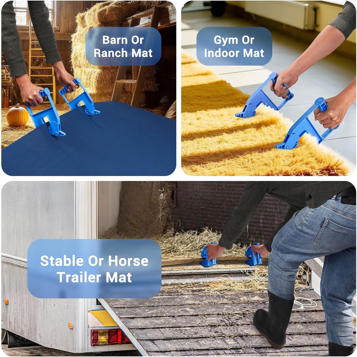 Sakerplus Heavy Duty Mat Movers Pair