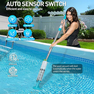 Sakerplus® Cordless Rechargeable Powerful Motor Swimming Pool Vacuum Cleaner - AU