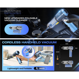 Sakerplus Portable Cordless Car Vacuum