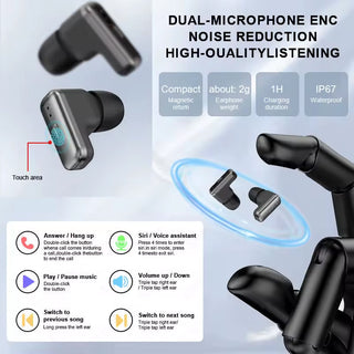 Sakerplus Smart Watch With Wireless Earbuds