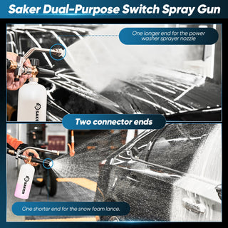 Sakerplus Foam Cannon Dual Connector Accessory