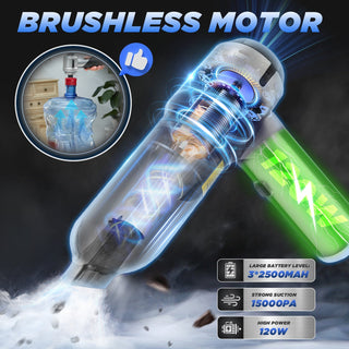 Sakerplus Portable Cordless Car Vacuum