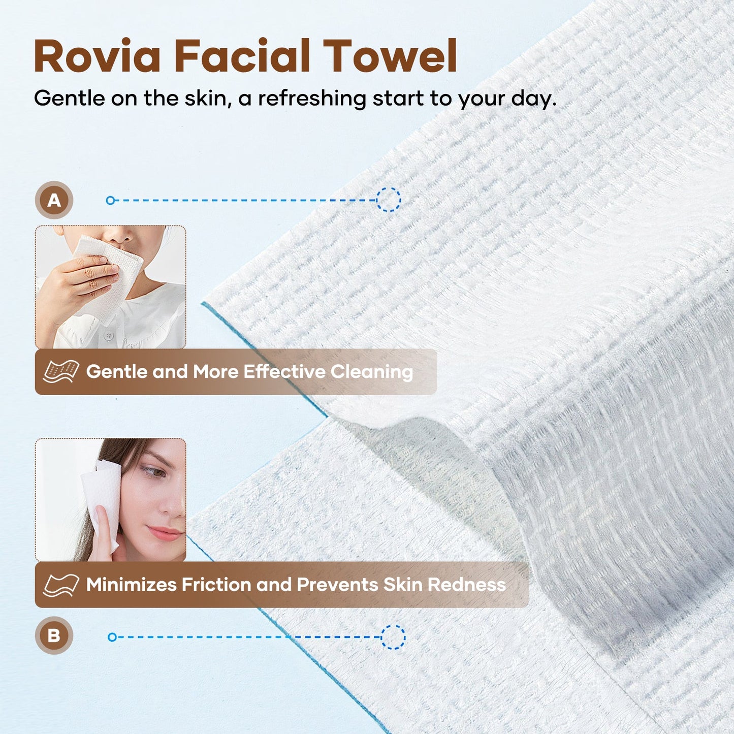 Rovia Disposable Face Towels