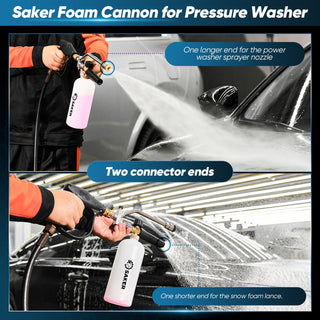 Sakerplus Foam Cannon Dual Connector Accessory