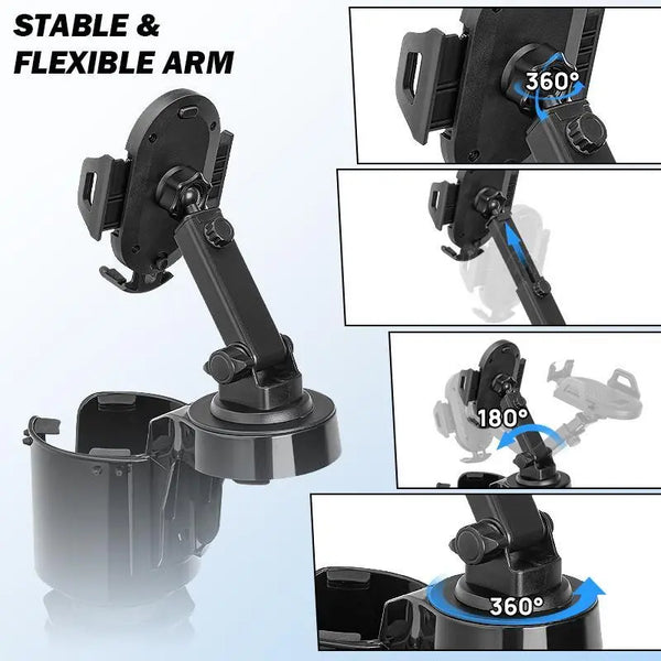 Sakerplus® 2-In-1 Car Cup Holder Phone Mount