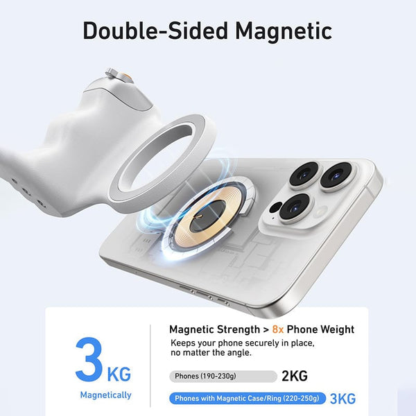 Sakerplus® Fun Shot Magnetic Grip & Magnetic Selfie Light