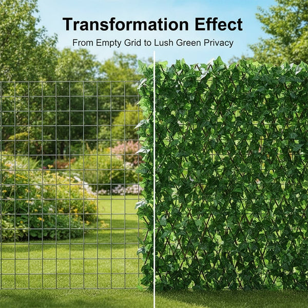 Sakerplus® Expandable Artificial Faux Ivy Privacy Fence