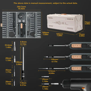 Saker® 180 In 1 Precision Electric Screwdriver Set