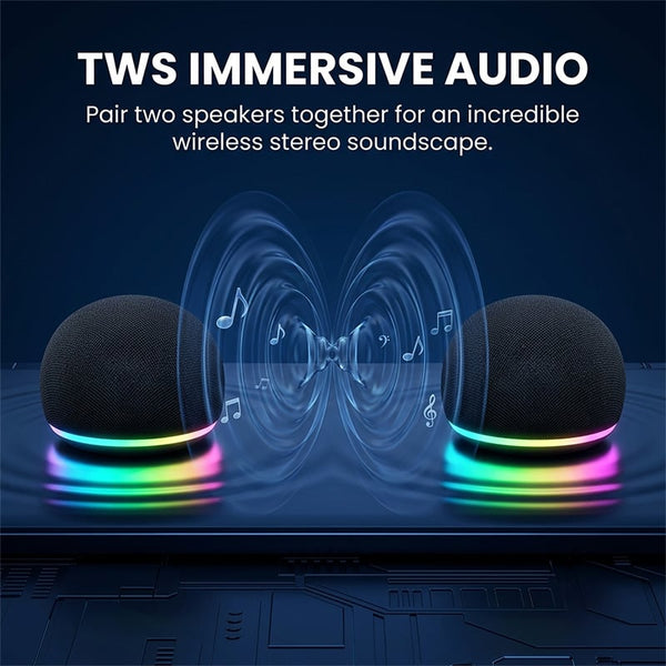 Sakerplus® Portable Magnetic Wireless Bluetooth Speaker