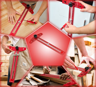 Sakerplus® Woodworking Scriber Marking Line Ruler