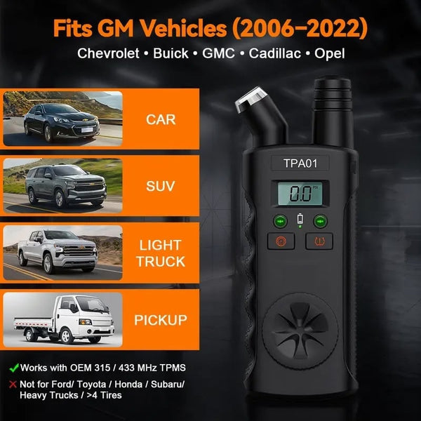 Sakerplus® Digital Tire Pressure Gauge & TPMS Relearn Tool