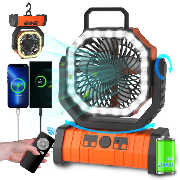 Sakerplus® Camping Battery Powered Fan