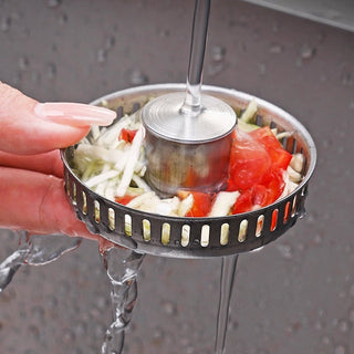 Sakerplus Upgraded 3-in-1 Kitchen Sink Drain Strainer