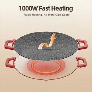 Sakerplus® Electric Grill Comal Electrico Lefse Griddle